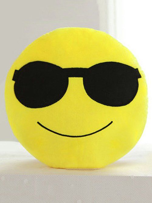 

Smile Face Emoticon Pattern Pillowcase, Black