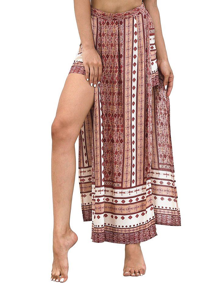 

Bohemian Slit Skirt, Multi