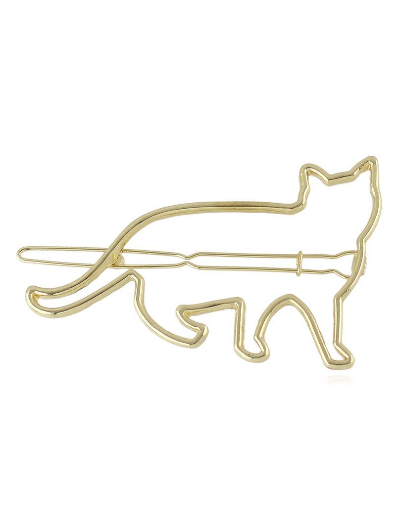 

Cute Kitty Shaped Hairpin, Gold