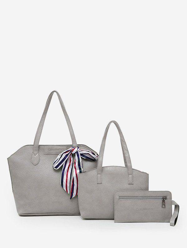 

Minimalist Travel Multi Function 3 Pieces Shoulder Bag Set, Gray cloud