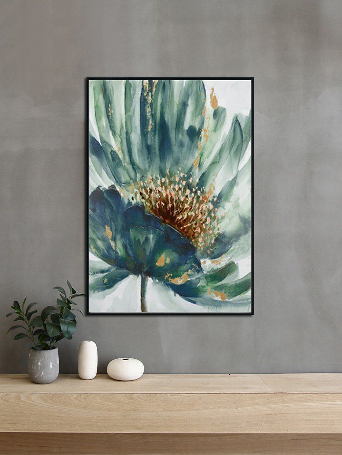 

DIY Frame Flower Printed Detachable Wall Painting, Multi