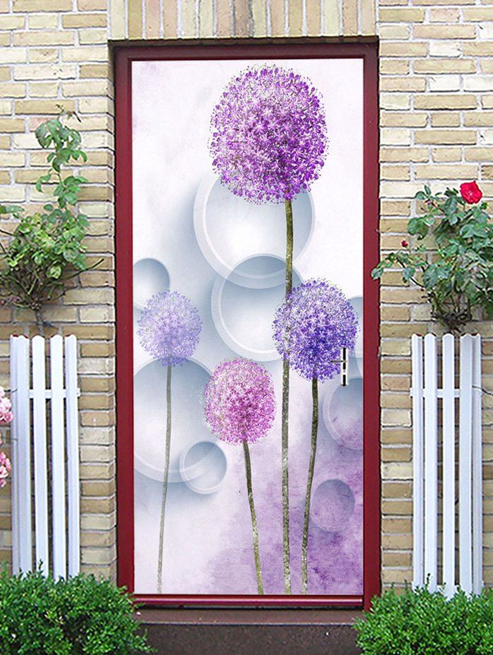 

Dandelion Printed Door Decals, Multi