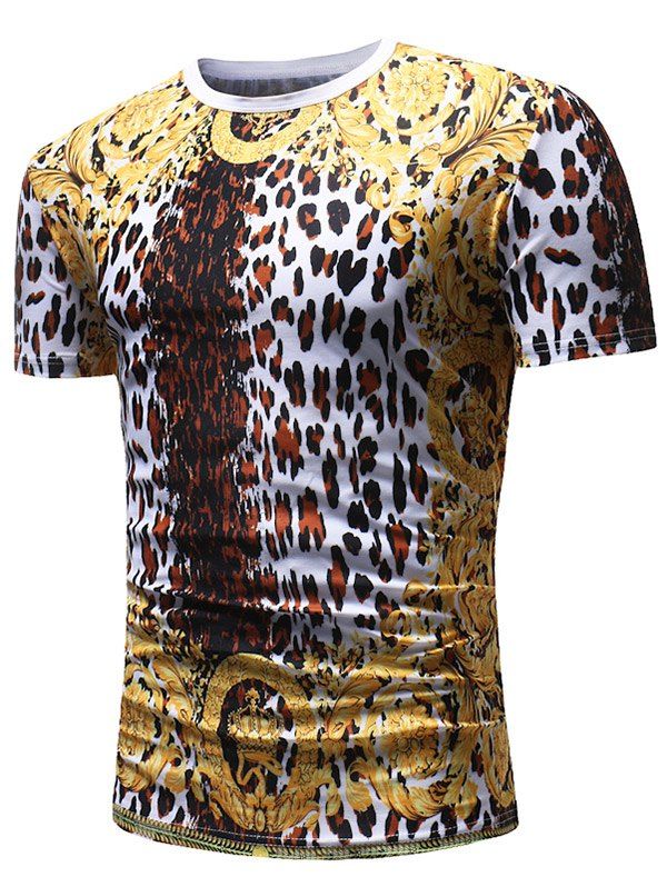 

Short Sleeve Leopard Print Tee Shirt