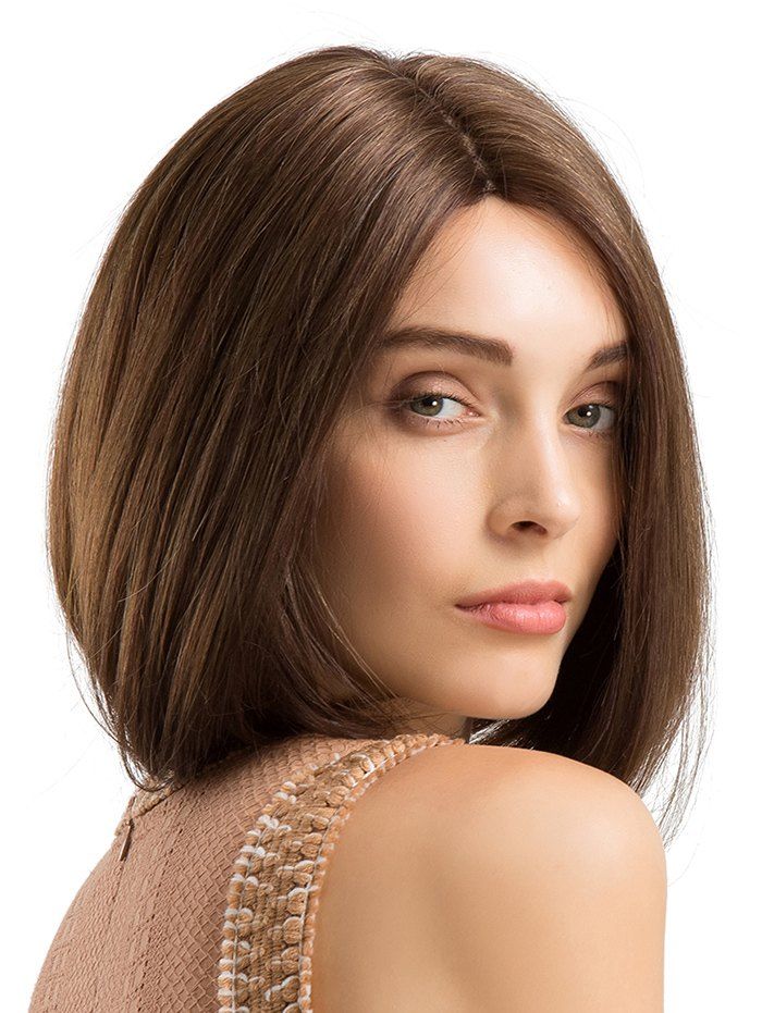 

Short Straight Bob Human Hair Wig, Brown