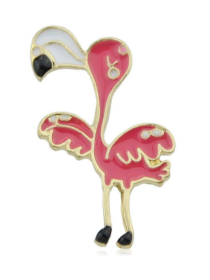 

Cute Flamingo Brooch, Red