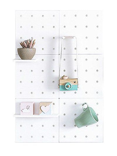 

Multifunctional Wall Decorative Storage Rack, White