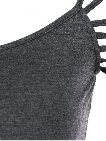 

Ladder Sleeve Slim Fit T-shirt, Dark gray