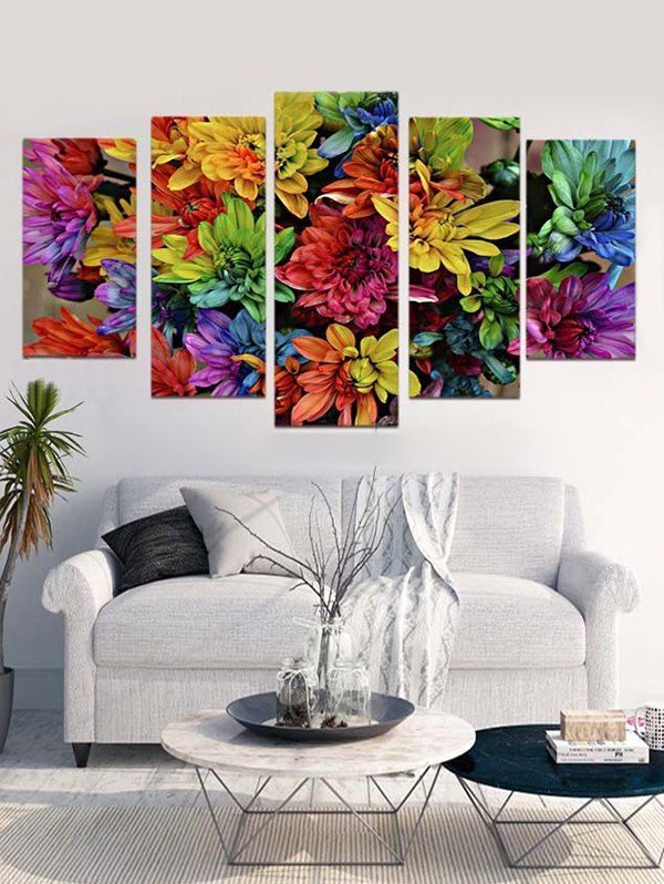 

Floral Print Unframed Canvas Paintings, Multi