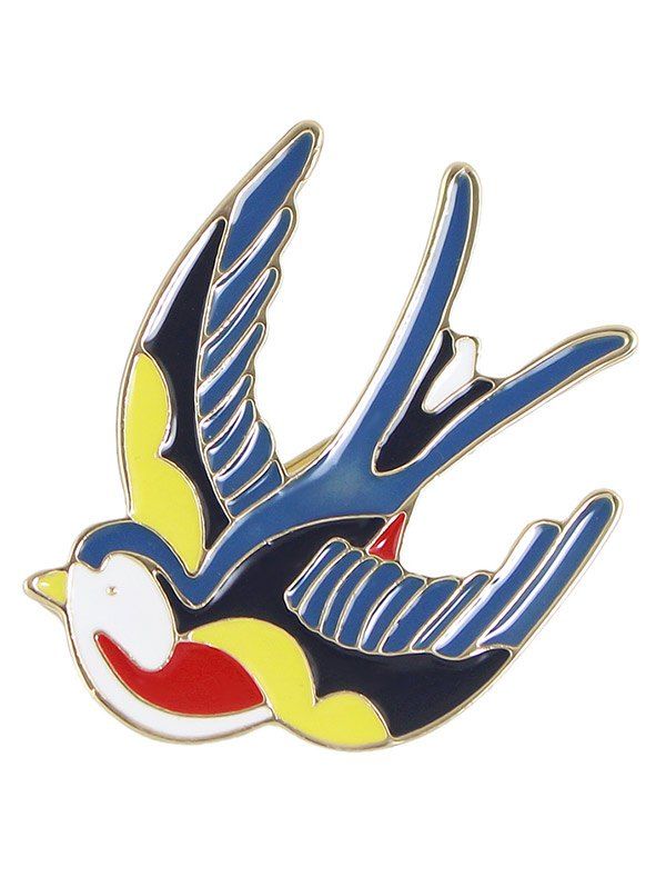 

Bird Design Clothes Decoration Brooch, Multi