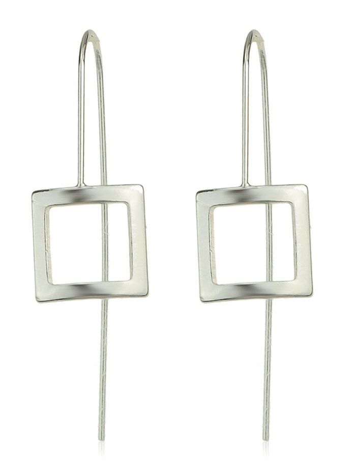 

Simple Geometric Ear Thread, Silver