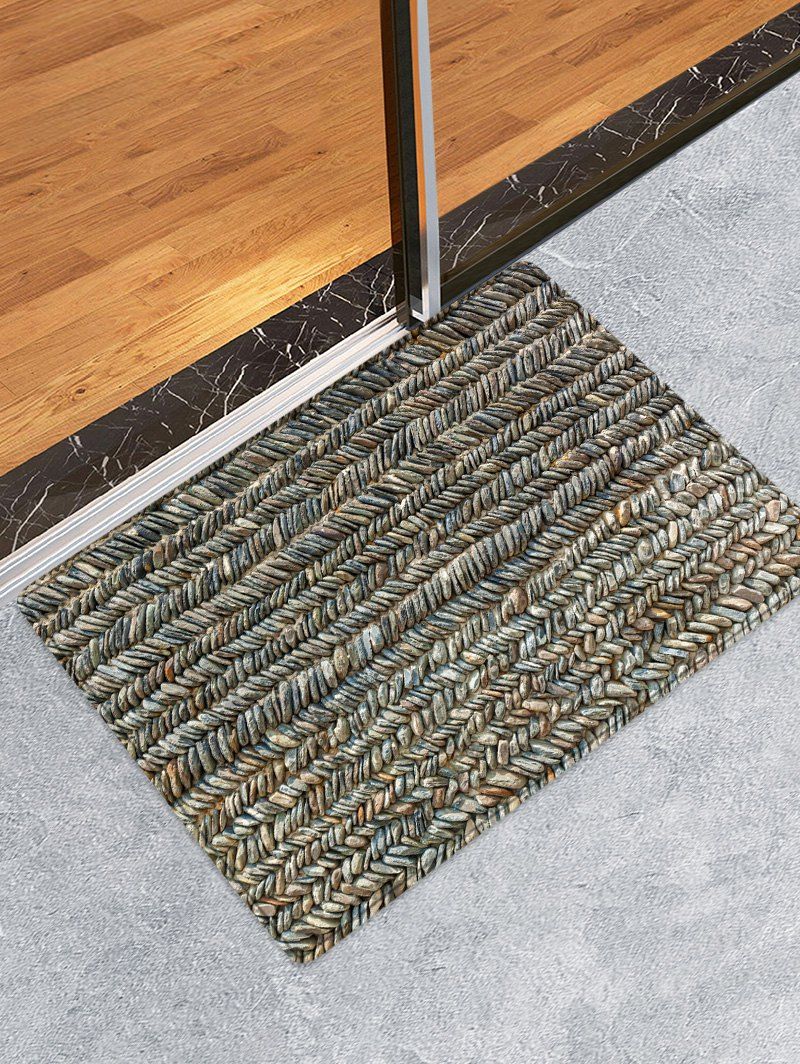 

Stone Print Water Absorption Area Rug, Cloudy gray