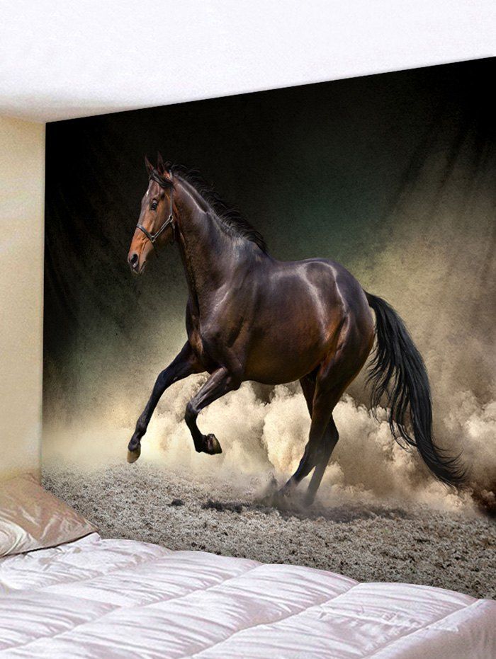 

Wall Hanging Art Running Horse Print Tapestry, Multi