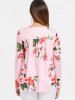 Floral Print Full Sleeve T-shirt -  