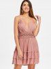 Crochet Insert Back Cut Out Party Dress -  