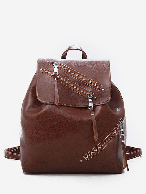 

Minimalist Holiday Leisure Functional Backpack, Light brown