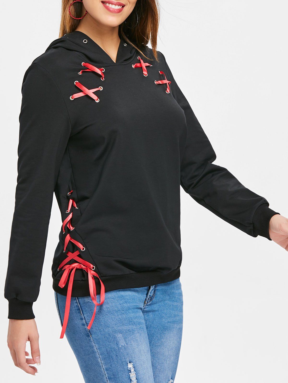 criss cross hoodie