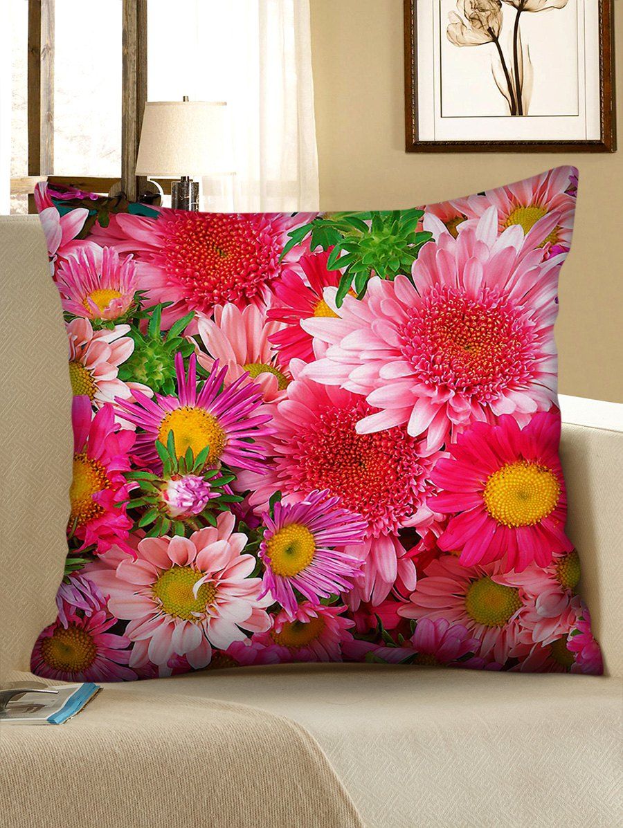 

Flowers Print Decorative Sofa Pillowcase, Multi