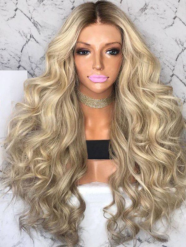 

Long Center Parting Colormix Loose Wave Synthetic Wig, Multi