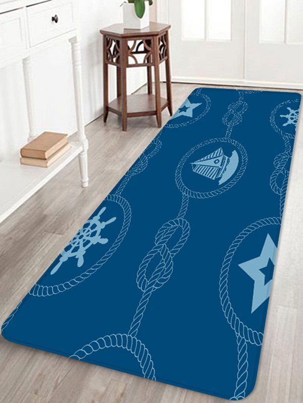 2019 Nautical Theme Pattern Water Absorption Area Rug Rosegal Fancy Nautical Theme Pattern Water Absorption Area Rug