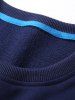 Sweat-Shirt Pull-over Surf Imprimé - Bleu profond XL