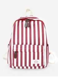 Sac à Dos Rayé Fonctionnel en Blocs de Couleurs -  