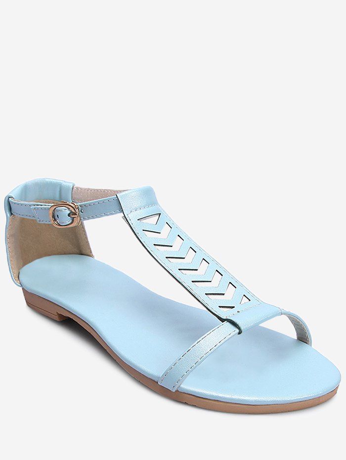t strap flat heel sandals