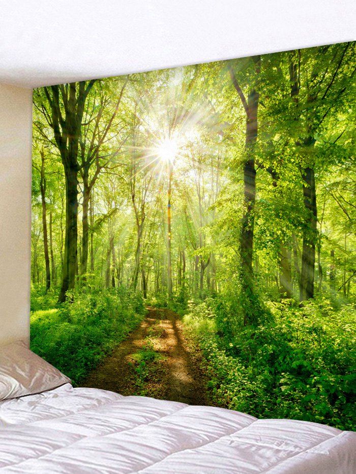 

Sunshine Tree Printed Tapestry Wall Art Decoration, Venom green