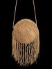 Solid Round Woven Fringes Sling Bag -  