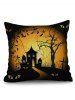 Halloween Printed Decorative Linen Pillowcase -  