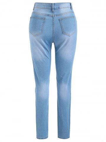 

Beading Front Slim Fit Jeans, Windows blue