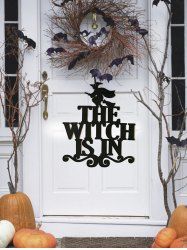 Halloween Witch Wall Hanging Decoration -  