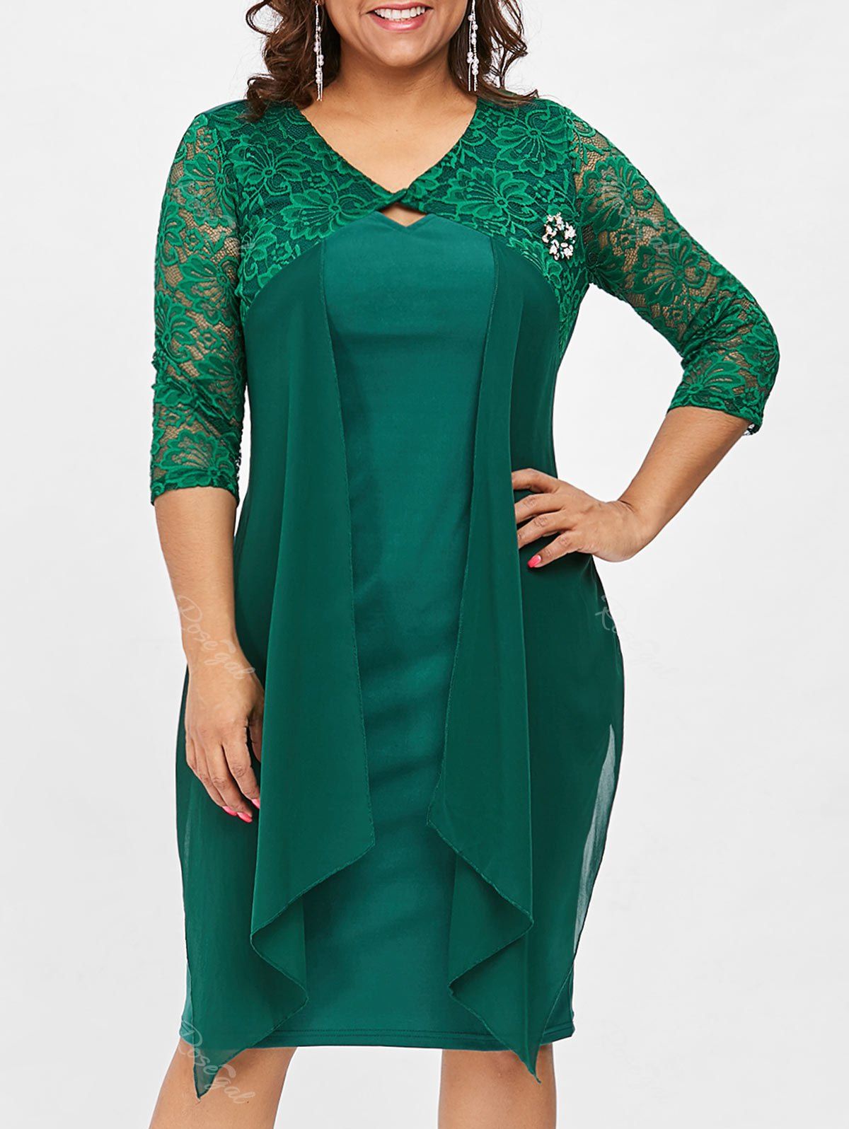 robe ouverte devant grande taille