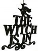 Halloween Witch Wall Hanging Decoration -  