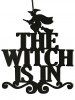Halloween Witch Wall Hanging Decoration -  
