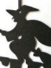 Halloween Witch Wall Hanging Decoration -  