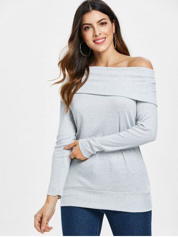 

Off The Shoulder Multiway T-Shirt, Gray