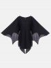 Halloween Bat Wings Plus Size Tunic Dress -  
