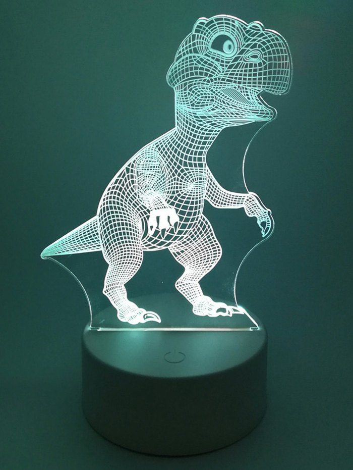 

3D Dinosaur Ombre Vision Changing Lamp, White