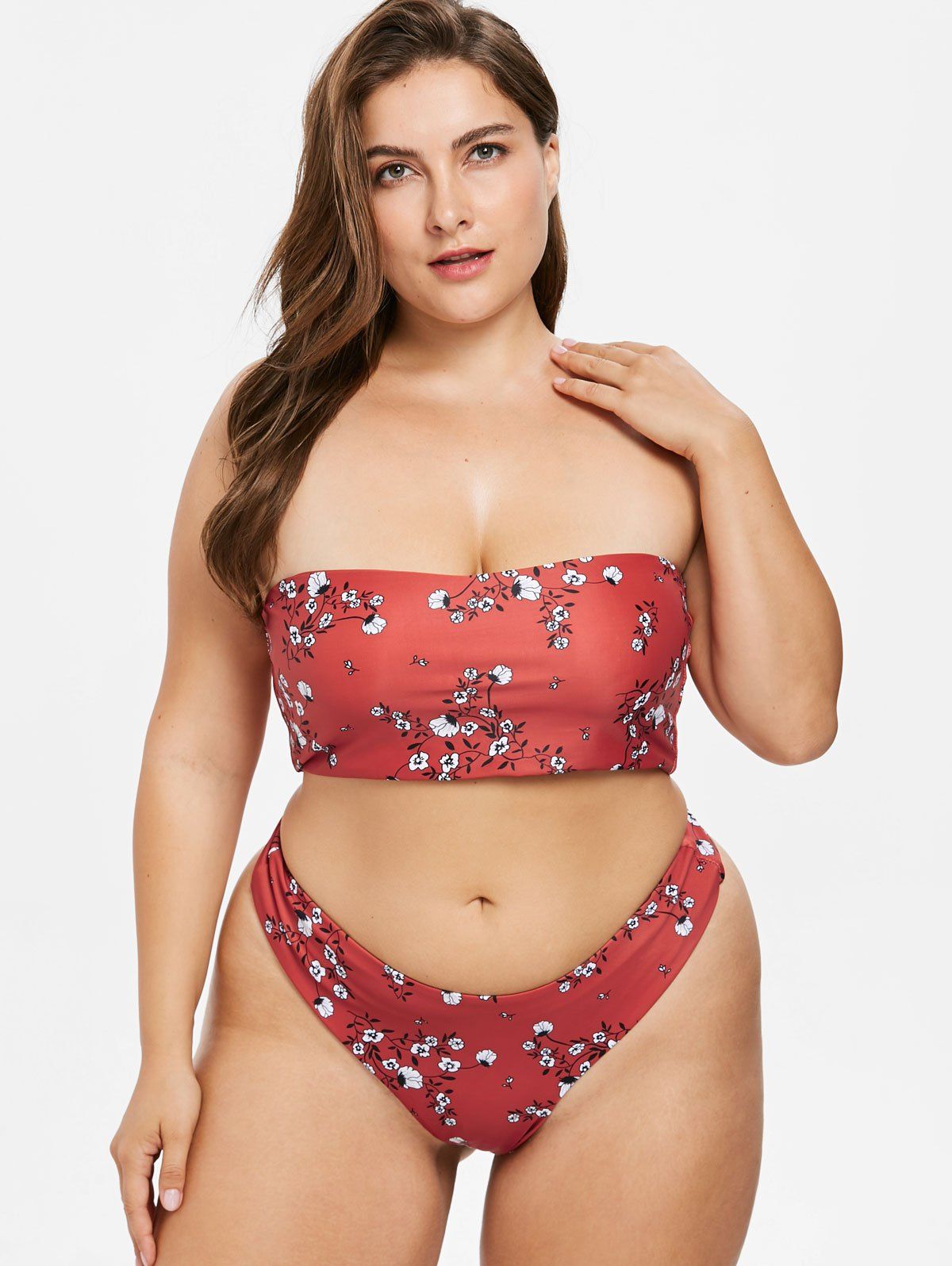 plus size high leg bikini