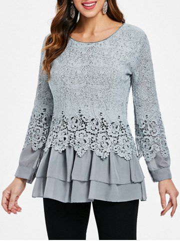 women's gray long sleeve t shirts