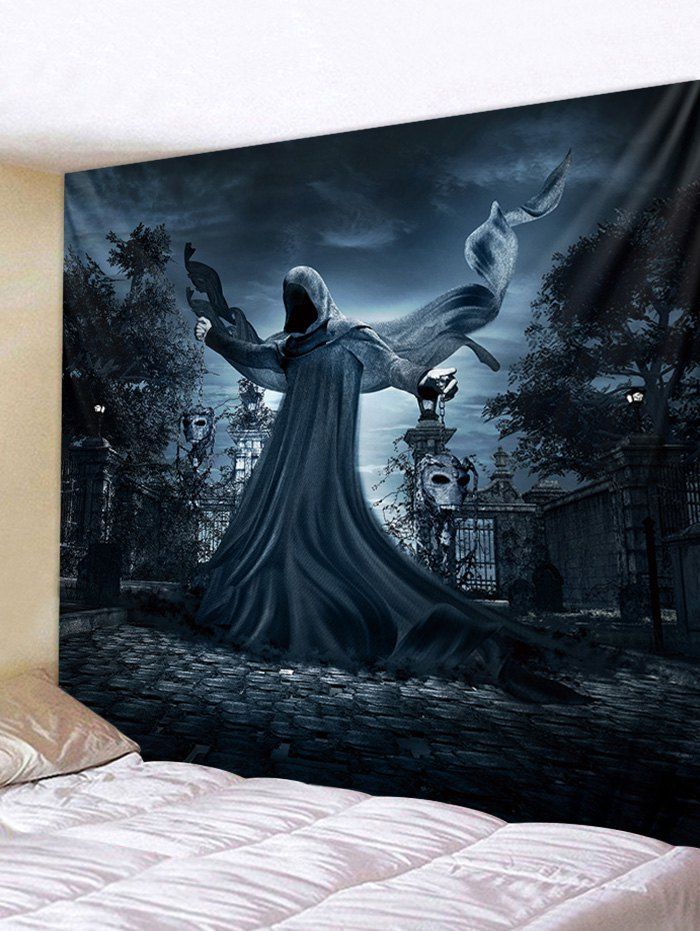 

Ghost Printed Halloween Wall Hanging Tapestry, Dark slate grey