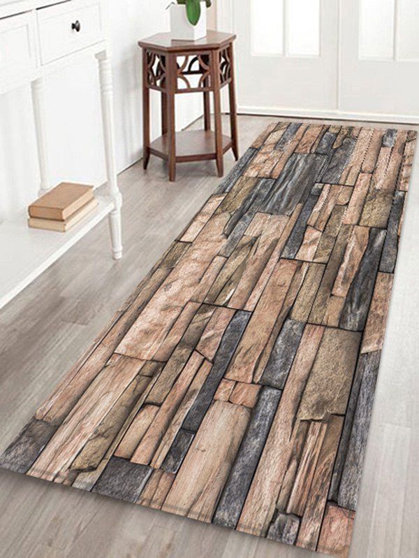 

Wall Print Water Absorption Area Rug, Multi