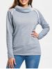 Stylish Turtleneck Long Sleeve Solid Color Women's Sweatshirt -  