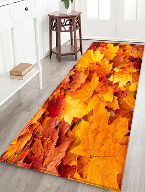 

Maple Leaf Water Absorption Floor Rug, Multi