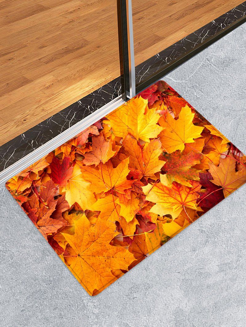 

Maple Leaf Water Absorption Floor Rug, Multi