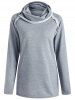 Stylish Turtleneck Long Sleeve Solid Color Women's Sweatshirt -  