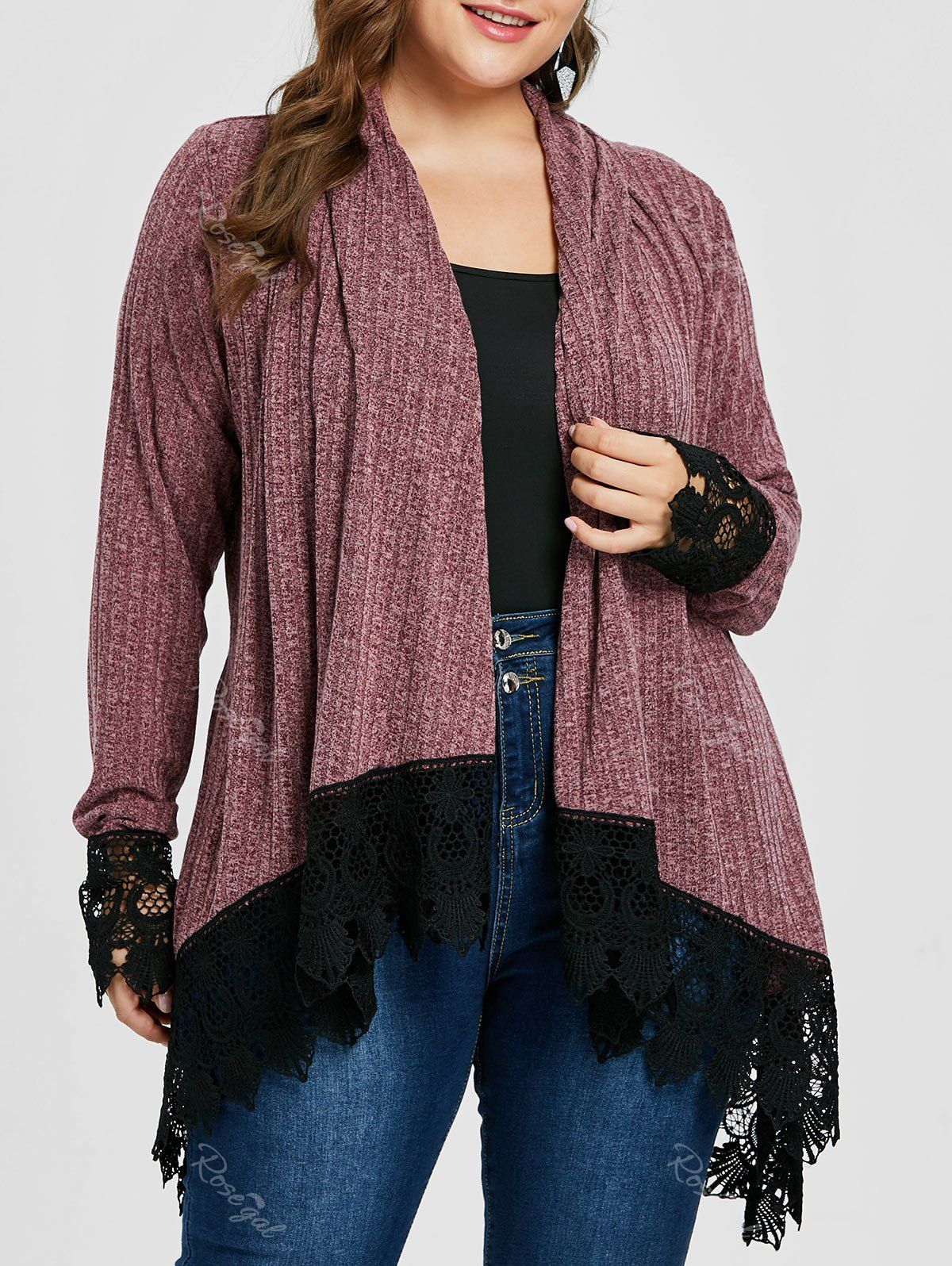 51 Off Plus Size Ribbed Shawl Collar Cardigan Rosegal 5375