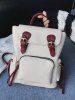 Sac à Dos De Voyage En PU Cuir Boucle Couleur Contrasté -  