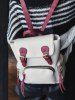 Sac à Dos De Voyage En PU Cuir Boucle Couleur Contrasté -  
