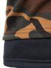 Sweat-Shirt à Capuche avec Cordon de Serrage à Manches Longues et Empiècement Camouflage - ACU Camouflage XS